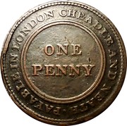 UK One Penny Staffordshire - Cheadle Copper & Brass Co 1812  PAYABLE IN LONDON CHEADLE AND NEATH ∙ ONE PENNY coin reverse UK One Penny Staffordshire - Cheadle Copper & Brass Co 1812  PAYABLE IN LONDON CHEADLE AND NEATH ∙ ONE PENNY coin reverse