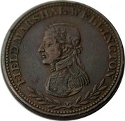 Canada One Penny Token Field Marshal Wellington ND (1813)  FIELD MARSHAL WELLINGTON coin obverse Canada One Penny Token Field Marshal Wellington ND (1813)  FIELD MARSHAL WELLINGTON coin obverse