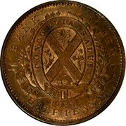 Canada Sou Bouquet Sous 1837 KM# Tn7 PROVINCE DU BAS CANADA. UN SOU coin reverse Canada Sou Bouquet Sous 1837 KM# Tn7 PROVINCE DU BAS CANADA. UN SOU coin reverse