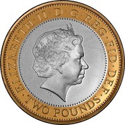 UK Two Pounds 150th Anniversary of the London Underground (Piedfort) 2013 Proof ELIZABETH∙II∙D∙G∙REG∙FID∙DEF ∙TWO POUNDS∙ IRB coin obverse UK Two Pounds 150th Anniversary of the London Underground (Piedfort) 2013 Proof ELIZABETH∙II∙D∙G∙REG∙FID∙DEF ∙TWO POUNDS∙ IRB coin obverse