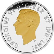 Canada V Cents The Victory - Legacy of the Canadian Nickel 2015 Proof KM# 1942 GEORGIVS VI D G: REX ET IND: IMP HP coin obverse