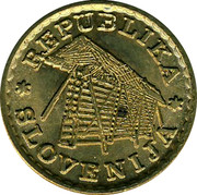 Slovenia 0.02 Lipe 1992 UNC X# Tn5 Standart Coinage REPUBLIKA SLOVENIJA coin obverse Slovenia 0.02 Lipe 1992 UNC X# Tn5 Standart Coinage REPUBLIKA SLOVENIJA coin obverse
