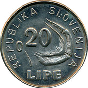 Slovenia 0.20 Lipe 1991 UNC X# Tn8 Standart Coinage REPUBLIKA SLOVENIJA 0,20 LIPE coin obverse Slovenia 0.20 Lipe 1991 UNC X# Tn8 Standart Coinage REPUBLIKA SLOVENIJA 0,20 LIPE coin obverse