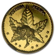 Canada 1/2 D Manitoba 1898 VICTORIA REGINA coin obverse