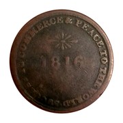 Canada 1/2 Penny Issac Brock 1816  SUCCESS TO COMMERCE & PEACE TO THE WORLD * 1816 * coin reverse Canada 1/2 Penny Issac Brock 1816  SUCCESS TO COMMERCE & PEACE TO THE WORLD * 1816 * coin reverse
