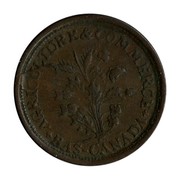 Canada 1/2 Penny T Duseaman Butcher Belleville ND + AGRICULTURE & COMMERCE + BAS - CANADA coin reverse Canada 1/2 Penny T Duseaman Butcher Belleville ND + AGRICULTURE & COMMERCE + BAS - CANADA coin reverse