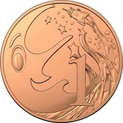 Australia 1 Cent 60th Anniversary of Mr Squiggle and Friends 2019 UNC in Set 1 coin reverse Australia 1 Cent 60th Anniversary of Mr Squiggle and Friends 2019 UNC in Set 1 coin reverse