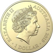 Australia 1 Dollar Australian Bushrangers 2019 B ELIZABETH II AUSTRALIA 2019 • 1 DOLLAR • JC coin obverse Australia 1 Dollar Australian Bushrangers 2019 B ELIZABETH II AUSTRALIA 2019 • 1 DOLLAR • JC coin obverse