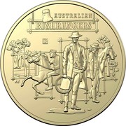Australia 1 Dollar Australian Bushrangers 2019 B AUSTRALIAN BUSHRANGERS C AS coin reverse Australia 1 Dollar Australian Bushrangers 2019 B AUSTRALIAN BUSHRANGERS C AS coin reverse