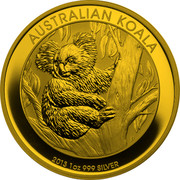 Australia 1 Dollar Australian Koala 2013 P BU KM# 1979c AUSTRALIAN KOALA 2013 1 OZ 999 SILVER P TV coin reverse Australia 1 Dollar Australian Koala 2013 P BU KM# 1979c AUSTRALIAN KOALA 2013 1 OZ 999 SILVER P TV coin reverse