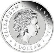 Australia 1 Dollar Australian Kookaburra Full Moon (40.60 mm) 2018 P BU ELIZABETH II AUSTRALIA • 1 DOLLAR • IRB coin obverse Australia 1 Dollar Australian Kookaburra Full Moon (40.60 mm) 2018 P BU ELIZABETH II AUSTRALIA • 1 DOLLAR • IRB coin obverse