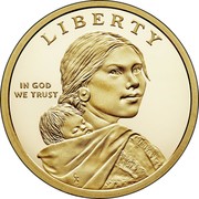 USA $1 (Native American Dollar - American Indians in the Space Program) LIBERTY IN GOD WE TRUST coin obverse USA $1 (Native American Dollar - American Indians in the Space Program) LIBERTY IN GOD WE TRUST coin obverse