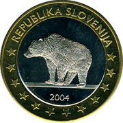 Slovenia 1€ (Trial Probe) X# Pn7 REPUBLIKA SLOVENIJA 2004 coin obverse Slovenia 1€ (Trial Probe) X# Pn7 REPUBLIKA SLOVENIJA 2004 coin obverse