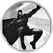 Canada 10 Dollars Batman VS Superman Dawn of Justice 2016 Matte Proof KM# 2129 10 DOLLARS 2016 coin reverse