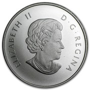 Canada 10 Dollars Canada Goose 2014 Matte Proof KM# 1921.1 ELIZABETH II D ∙ G ∙ REGINA coin obverse Canada 10 Dollars Canada Goose 2014 Matte Proof KM# 1921.1 ELIZABETH II D ∙ G ∙ REGINA coin obverse