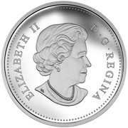 Canada 10 Dollars Day of the Dinosaurs The Spiked Lizard 2016 Proof KM# 2123 ELIZABETH II D ∙ G ∙ REGINA coin obverse Canada 10 Dollars Day of the Dinosaurs The Spiked Lizard 2016 Proof KM# 2123 ELIZABETH II D ∙ G ∙ REGINA coin obverse