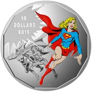 Canada 10 Dollars DC Comics Originals Unity 2015 Matte Proof KM# A1890 10 DOLLARS 2015 DC coin reverse