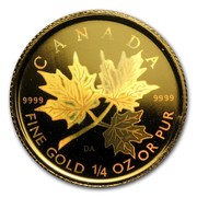 Canada 10 Dollars Maple Hologram 2001 KM# 440 CANADA 9999 9999 DA FINE GOLD 1/4 OZ OR PUR coin reverse Canada 10 Dollars Maple Hologram 2001 KM# 440 CANADA 9999 9999 DA FINE GOLD 1/4 OZ OR PUR coin reverse