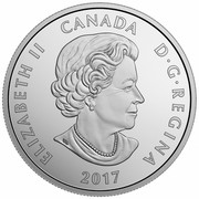 Canada 10 Dollars Montreal Canadiens 2017 Matte Proof ELIZABETH II CANADA D ∙ G ∙ REGINA 2017 coin obverse
