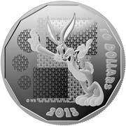 Canada 10 Dollars Whats Up Doc 2015 Matte Proof KM# 1968 10 DOLLARS WB 2015 coin reverse