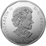 Canada 10 Dollars Wile E Coyote Super Genius 2015 Matte Proof KM# 1972 ELIZABETH II D ∙ G ∙ REGINA CANADA coin obverse
