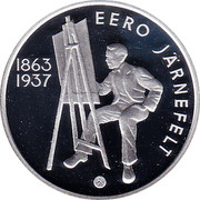 Finland 10 Euro 150th Birth Anniversary Eero Jarnefelt 2013 Proof KM# 214 SUOMI FINLAND 10 EURO 2013 N coin obverse Finland 10 Euro 150th Birth Anniversary Eero Jarnefelt 2013 Proof KM# 214 SUOMI FINLAND 10 EURO 2013 N coin obverse