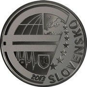 Slovakia 10 Euro (20th Anniversary of the National Bank of Slovakia) KM# 127 € KM 2013 SLOVENSKO coin obverse Slovakia 10 Euro (20th Anniversary of the National Bank of Slovakia) KM# 127 € KM 2013 SLOVENSKO coin obverse