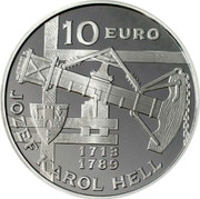 Slovakia 10 Euro 300th Anniversary of the Birth of Jozef Karol Hell 2013 KM# 130 10 EURO 1713 1789 JOZEF KAROL HELL coin obverse