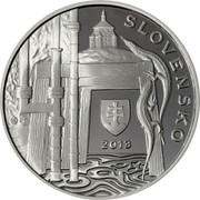 Slovakia 10 Euro 300th Anniversary of the Birth of Jozef Karol Hell 2013 KM# 130 SLOVENSKO 2013 LR coin reverse