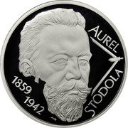 Slovakia 10 Euro Aurel Stodola 2009 Proof KM# 108 AUREL 1859 1942 MR STODOLA coin reverse