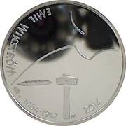 Finland 10 Euro Emil Wikstrom 2014 Proof KM# 221 SUOMI FINLAND 10 EURO coin reverse Finland 10 Euro Emil Wikstrom 2014 Proof KM# 221 SUOMI FINLAND 10 EURO coin reverse