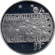 Finland 10 Euro Finnish Film Art 2005 P-M KM# 122 SUOMI FINLAND SUO 10 EURO 10 EURO 1 coin obverse