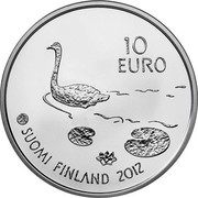 Finland 10 Euro Henrik Wigstrom 2012 M Proof KM# 179 10 EURO SUOMI FINLAND 2012 coin obverse Finland 10 Euro Henrik Wigstrom 2012 M Proof KM# 179 10 EURO SUOMI FINLAND 2012 coin obverse