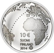 Finland 10 Euro Ilmari Tapiovaara 2014 Proof KM# 219 1952 10 EURO SUOMI FINLAND 2014 K coin obverse Finland 10 Euro Ilmari Tapiovaara 2014 Proof KM# 219 1952 10 EURO SUOMI FINLAND 2014 K coin obverse