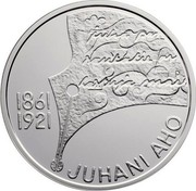 Finland 10 Euro Juhani Aho 2011 P KM# 168 JUHANI AHO P 1861 1921 coin reverse Finland 10 Euro Juhani Aho 2011 P KM# 168 JUHANI AHO P 1861 1921 coin reverse