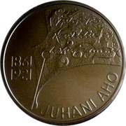 Finland 10 Euro Juhani Aho 2011 P Proof KM# 168a JUHANI AHO P 1861 1921 coin reverse Finland 10 Euro Juhani Aho 2011 P Proof KM# 168a JUHANI AHO P 1861 1921 coin reverse