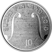 Finland 10 Euro Konsta Jylha 2010 P Proof KM# 157 SUOMI FINLAND 2010 10 € coin reverse Finland 10 Euro Konsta Jylha 2010 P Proof KM# 157 SUOMI FINLAND 2010 10 € coin reverse
