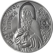 Slovakia 10 Euro Master Paul of Levoca 2012 Proof KM# 122 SLOVENSKO 2012 MP coin obverse Slovakia 10 Euro Master Paul of Levoca 2012 Proof KM# 122 SLOVENSKO 2012 MP coin obverse