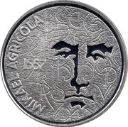 Finland 10 Euro Mikael Agricola 2007 P KM# 136 MIKAEL AGRICOLA 1557 coin obverse