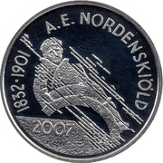 Finland 10 Euro Nordenskiold 2007 M P KM# 134 A.E. NORDENSKIÖLD 1832-1901 2007 coin reverse Finland 10 Euro Nordenskiold 2007 M P KM# 134 A.E. NORDENSKIÖLD 1832-1901 2007 coin reverse