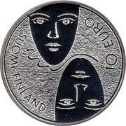 Finland 10 Euro Parlimentary Reform 2006 M M-M KM# 132 10 EURO SUOMI FINLAND coin reverse Finland 10 Euro Parlimentary Reform 2006 M M-M KM# 132 10 EURO SUOMI FINLAND coin reverse