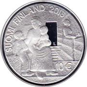 Finland 10 Euro Sophie Mannerheim and Finnish Health Care 2013 KM# 202 SOPHIE MANNERHEIM 1863 - 1928 coin reverse Finland 10 Euro Sophie Mannerheim and Finnish Health Care 2013 KM# 202 SOPHIE MANNERHEIM 1863 - 1928 coin reverse