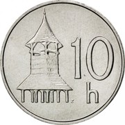 Slovakia 10 Halierov 2002 Proof KM# 17 Republic 10 H coin reverse Slovakia 10 Halierov 2002 Proof KM# 17 Republic 10 H coin reverse