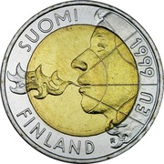 Finland 10 Markkaa EU Presidency 1999 M KM# 91 SUOMI FINLAND 1999 EU coin obverse Finland 10 Markkaa EU Presidency 1999 M KM# 91 SUOMI FINLAND 1999 EU coin obverse