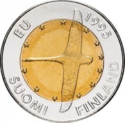 Finland 10 Markkaa European Unity 1995 M KM# 82 EU 1995 SUOMI FINLAND coin obverse Finland 10 Markkaa European Unity 1995 M KM# 82 EU 1995 SUOMI FINLAND coin obverse