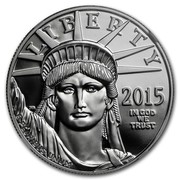 USA $100 American Eagle 2015 W KM# 616 LIBERTY 2015 IN GOD WE TRUST E PLURIBUS UNUM coin obverse USA $100 American Eagle 2015 W KM# 616 LIBERTY 2015 IN GOD WE TRUST E PLURIBUS UNUM coin obverse
