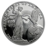 USA $100 American Eagle 2015 W KM# 616 UNATED STATES OF AMERICA $100 W 1OZ. .9995 PLATINUM coin reverse USA $100 American Eagle 2015 W KM# 616 UNATED STATES OF AMERICA $100 W 1OZ. .9995 PLATINUM coin reverse