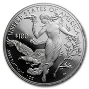 USA $100 American Eagle 2016 W KM# 652 UNITED STATES OF AMERICA W .9995 PLATINUM 1 OZ. $100 coin reverse USA $100 American Eagle 2016 W KM# 652 UNITED STATES OF AMERICA W .9995 PLATINUM 1 OZ. $100 coin reverse