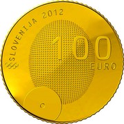 Slovenia 100 Euro 1st Slovene Olympic Medalist 2012 Proof KM# 111 SLOVENIJA 2012 100 EURO coin obverse Slovenia 100 Euro 1st Slovene Olympic Medalist 2012 Proof KM# 111 SLOVENIJA 2012 100 EURO coin obverse