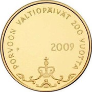 Finland 100 Euro 200th Anniversary - Diet of Porvoo 2009 P Proof KM# 145 PORVOON VALTIOPÄIVÄT 200 VUOTTA P 2009 coin reverse Finland 100 Euro 200th Anniversary - Diet of Porvoo 2009 P Proof KM# 145 PORVOON VALTIOPÄIVÄT 200 VUOTTA P 2009 coin reverse